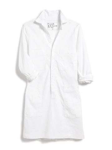 Southern Ireland Utility Mini Dress in White