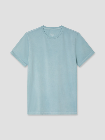 S/S Supima Jersey Crew in Breeze