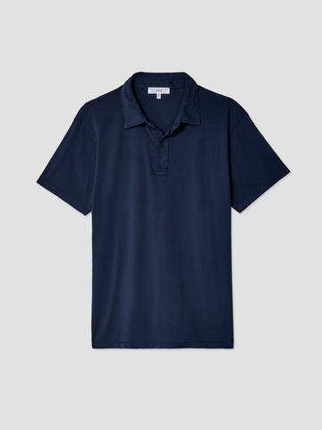 S/S Supima Jersey Polo in Navy