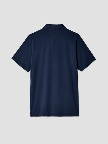 S/S Supima Jersey Polo in Navy