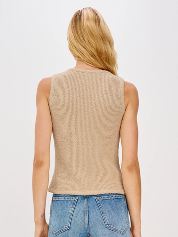 Sade Vest in Oat