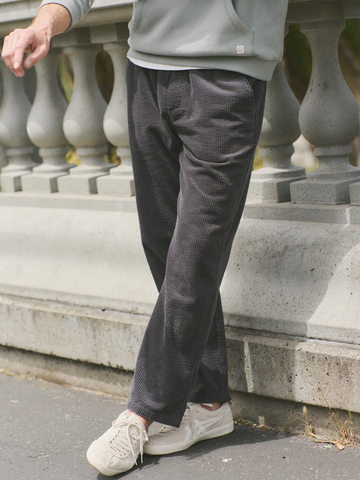Saturday Corduroy Pant - Relaxed Fit in Faded Black