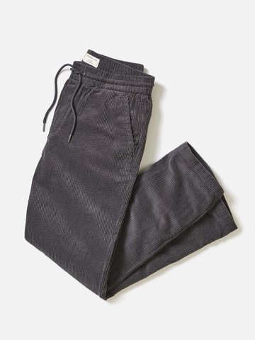 Saturday Corduroy Pant - Relaxed Fit in Faded Black