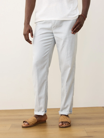 Saturday Stretch Beach Pant in Grey Mist Stripe
