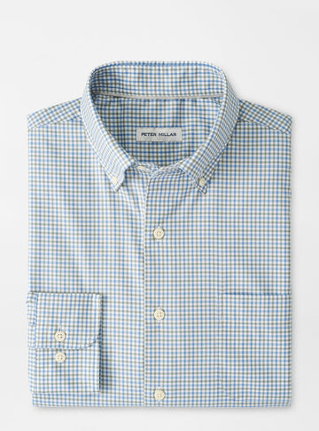 Selby Cotton-Stretch Sport Shirt in Twilight Blue
