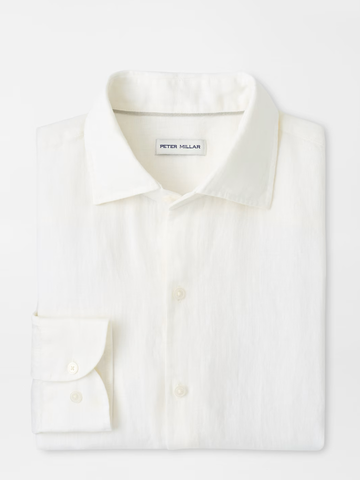 Shoreside Linen Sport Shirt in White