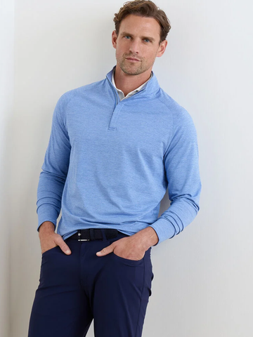 Stealth Performance Quarter-Zip in Dusk Blue