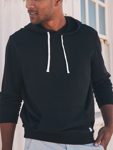 Men's Sunset Pullover Hoodie in Black