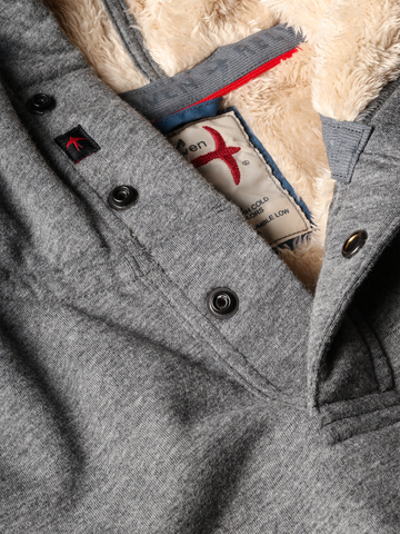 Super Fleece Hoodie in Dark Grey