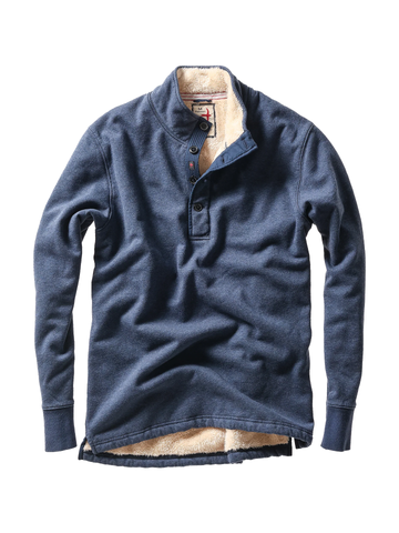 Superfleece Mock in Navy