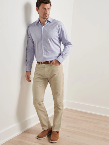 Superior Soft Corduroy Five-Pocket Pant in Stone