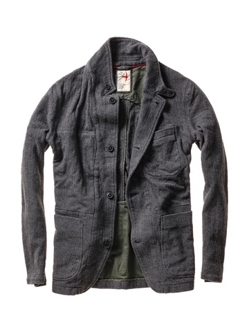 Sweatshirt Trap Blazer in Dark Grey
