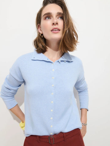 Taylor Cardigan in Heather Blue