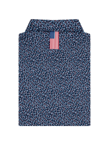 The Tee Plaid 2.0 Polo in Navy