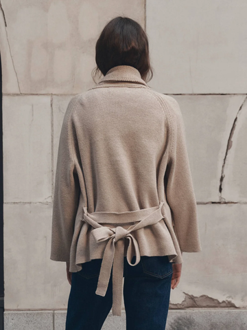 The Commander Riding Cardigan in Cream