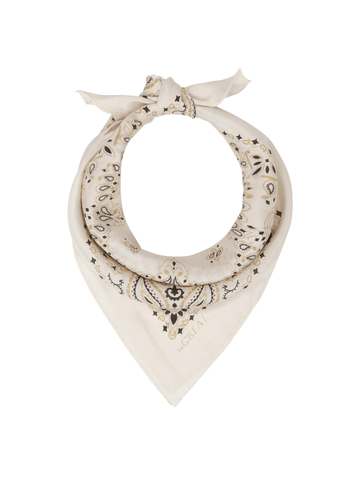 The Silk Bandana in Cream
