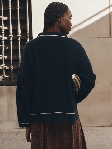 The Menswear Tipping Polo in Navy