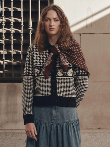 The Pony Cardigan in Black