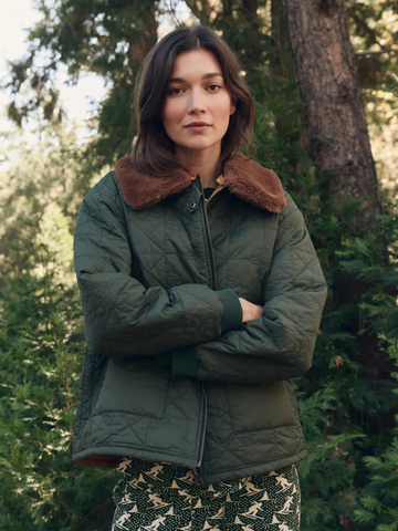 The Reversible Logger Puffer in Pine & Amber