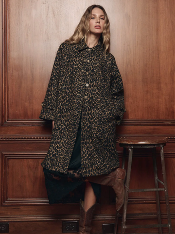 The Trench Coat in Dark Leopard