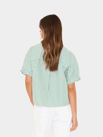 Teddy Shirt in Trellis Green