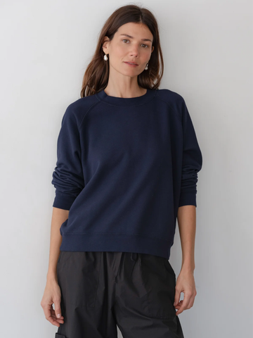 The Eco-Terry Crewneck Sweatshirt in Navy