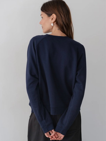 The Eco-Terry Crewneck Sweatshirt in Navy