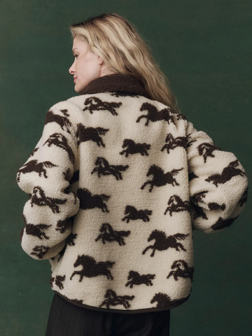The Pasture Jacket in Cream with Hickory