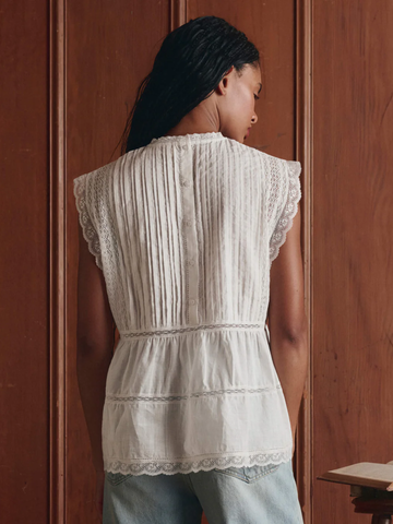 The Sonnet Top in True White