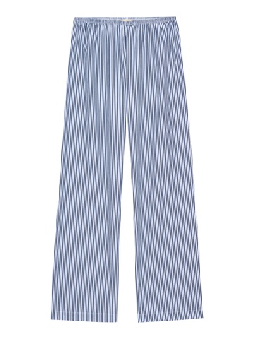 The Pop Stripe Simple Pant in Navy Stripe