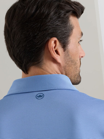 Treble Performance Jersey Polo in Dusk Blue