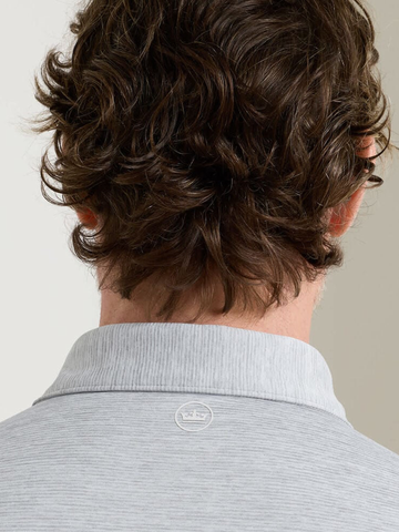 Treble Performance Jersey Polo in Gale Grey