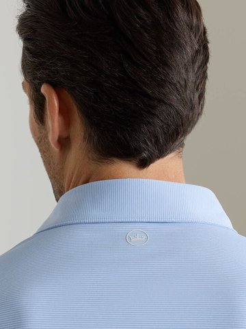 Treble Performance Jersey Polo in Iris Mist