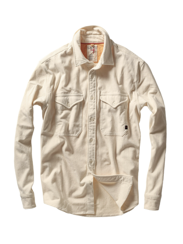 Utility Workshirt in Bone Felted Twill