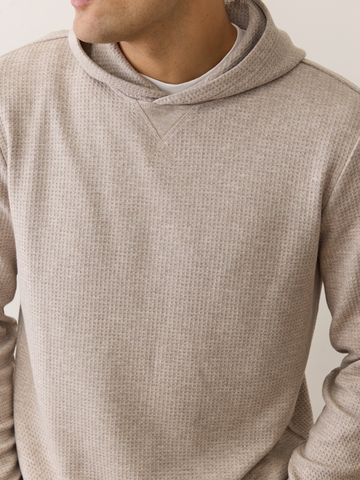 Waffle Hoodie in Oatmeal