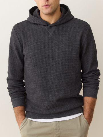 Waffle Hoodie in Charcoal