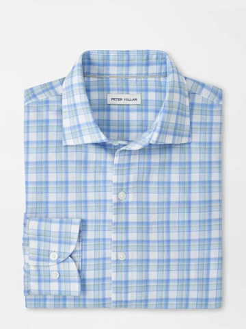 Waterrock Cotton Lyocell Sport Shirt in Stream Blue