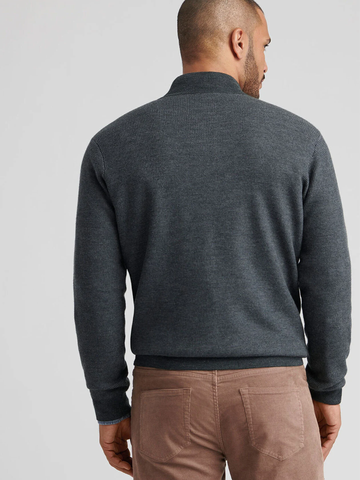 West Quarter-Zip Sweater in Deep Verdant