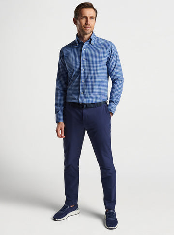 Whipple Performance Poplin Shirt in Navy