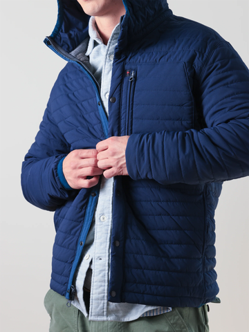 Windzip Hood in Brt Navy