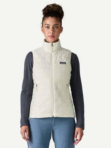 Women's Nano Puff Vest in Birch White