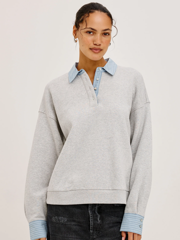 Zavier Sweater in Heather Grey