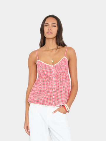 Annie Top in Cherry Red