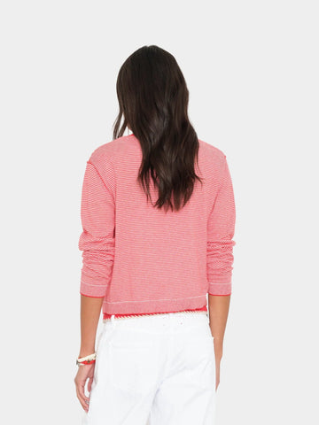 Ashton Cardigan in Red Salt