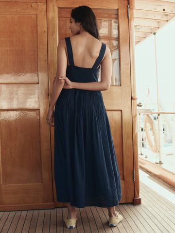 The Day Break Dress in Navy