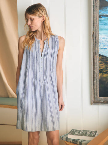 Isha Dress in Day Lily Stripe
