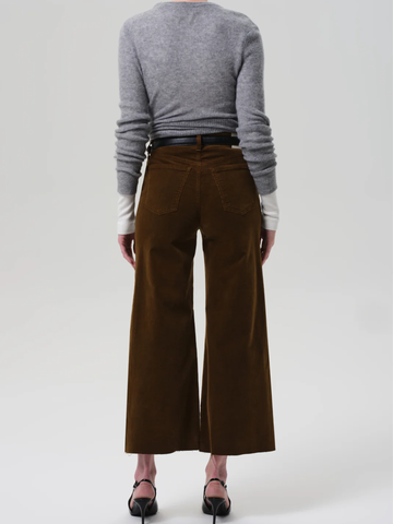 Lyra Crop Wide Corduroy in Manuka
