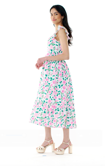 Highland Dress in Solid White MAHI GOLD Highland Dress in Solid White MAHI GOLD
