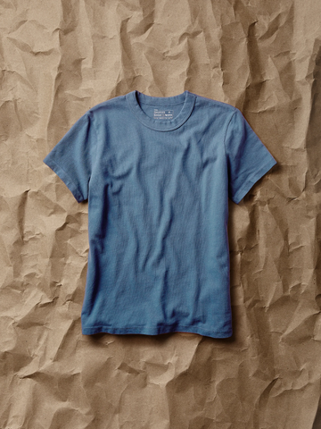 S/S Supima Jersey Crew in Union Blue