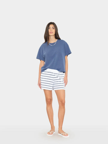 Shayden Sweatshort in Cloud White